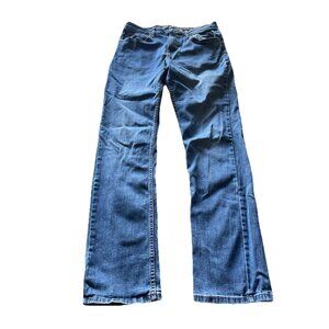 Eddie Bauer Jeans Men's 34 x 34 Traditional Fit Straight Blue Medium Wash Cotton